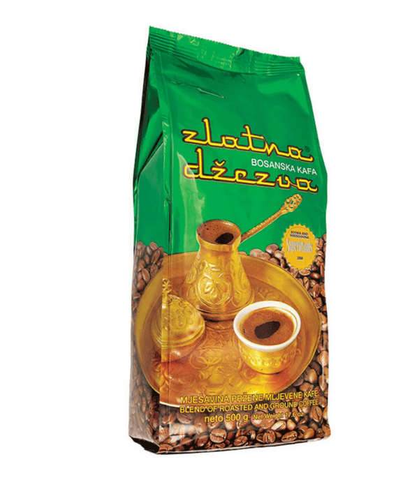 قهوة بوسنية للتركش كوفي 500G مطحونة Zlatna Dzezva